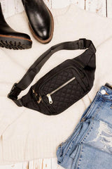 Quilted Belt Sling Bum Bag - Vysn