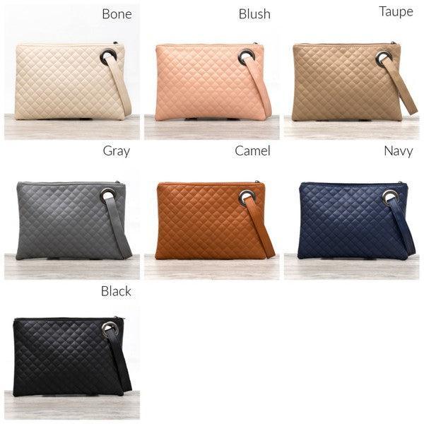 Quilted Wristlet Clutch - Vysn