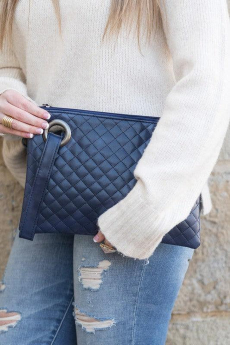 Quilted Wristlet Clutch - Vysn