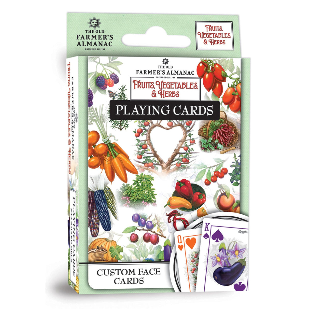 Farmer's Almanac - Fruits, Vegetables, & Herbs Playing Cards - 54 Card Deck by MasterPieces Puzzle Company INC