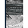 Japanese Chronological Tables From 601 to 1872 A.D.
