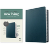 NLT Personal Size Giant Print Bible, Filament Enabled (Genuine Leather, Navy Blue, Indexed, Red Letter)