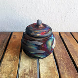 RAAQUU KIOKU Small raku pottery Urn for Remains - 12 oz capacity for child, pet, dog, cat by RAAQUU