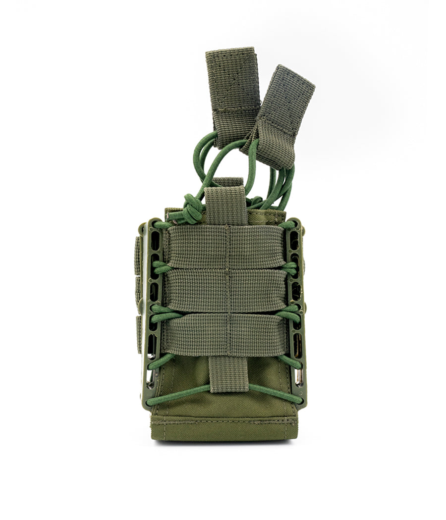 Rapid Access Double AR .223/5.56 & 7.62 Open Top Molle Mag Pouch - by 221B Tactical