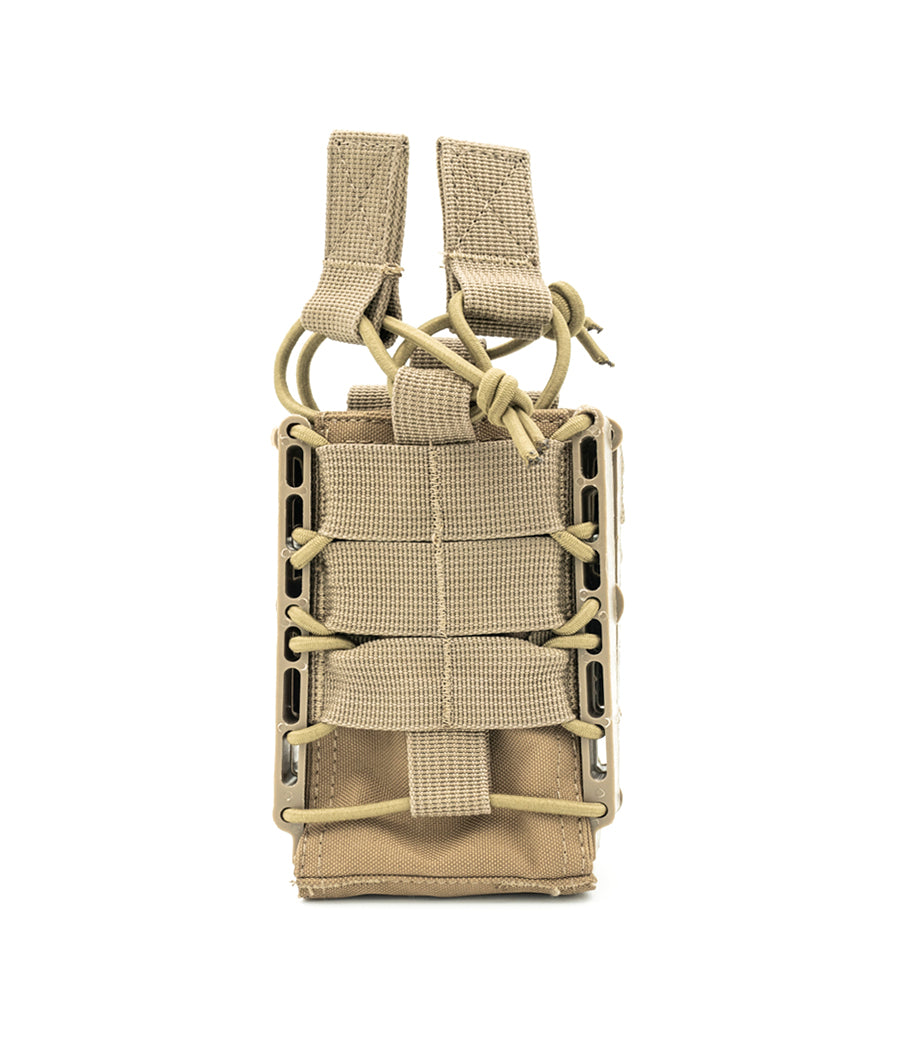 Rapid Access Double AR .223/5.56 & 7.62 Open Top Molle Mag Pouch - by 221B Tactical