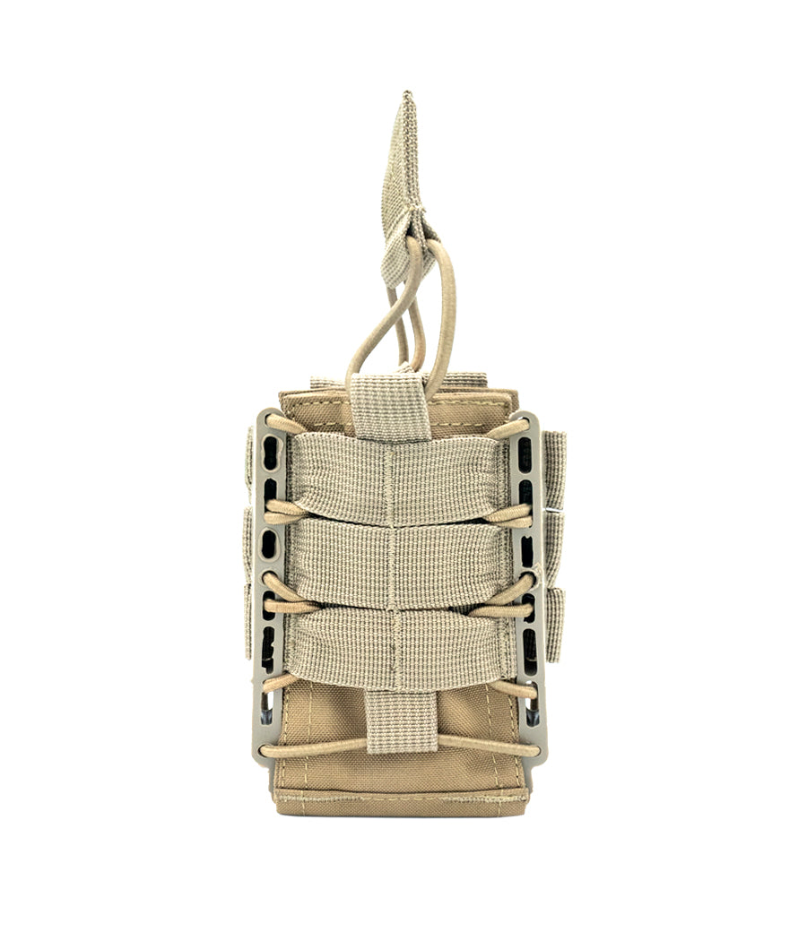 Rapid Access Single AR .223/5.56 & 7.62 Open Top Molle Mag Pouch - by 221B Tactical