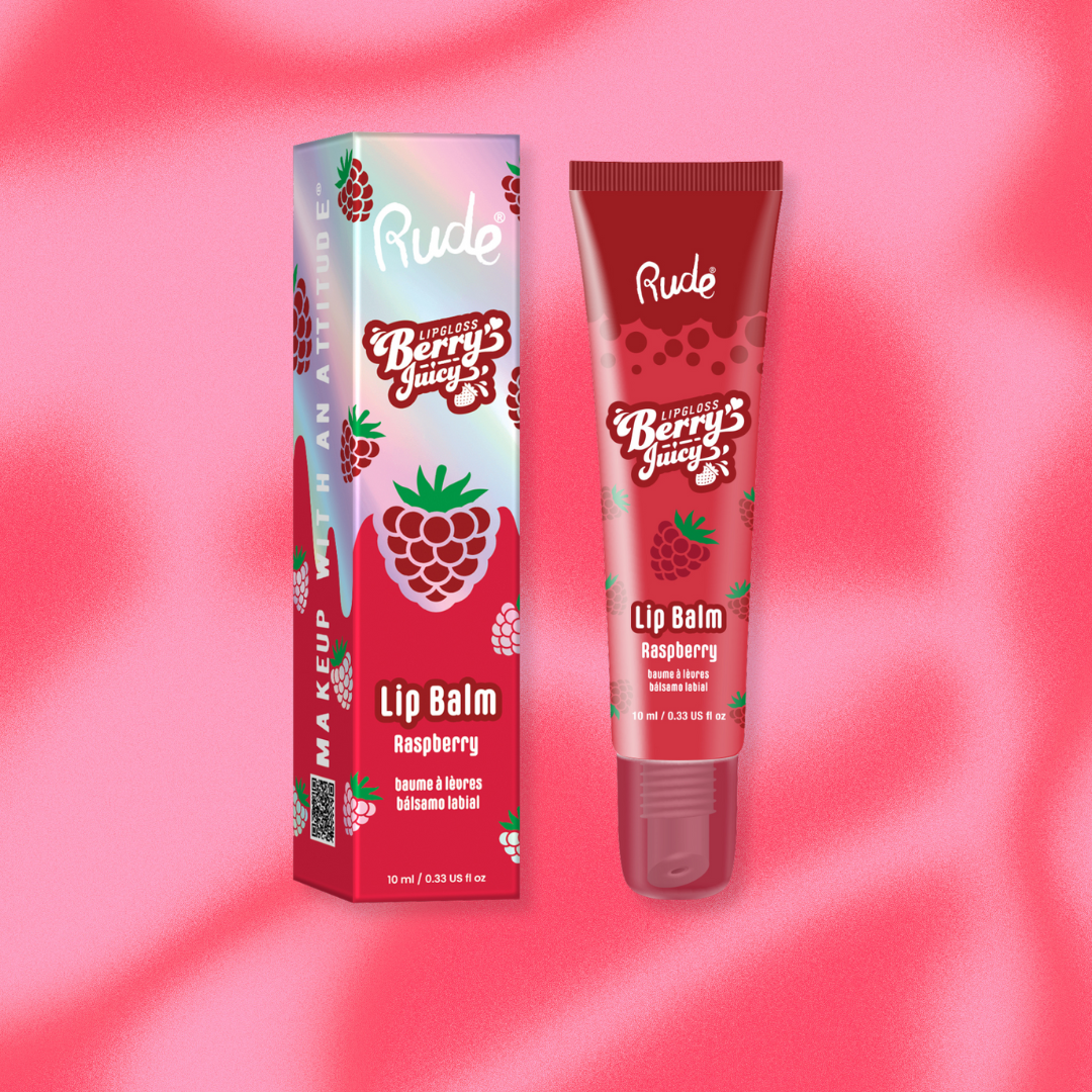 RUDE Berry Juicy Lip Balm - Raspberry