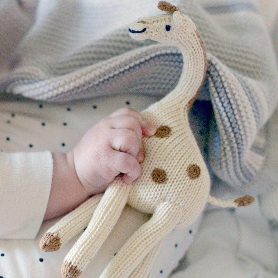 Giraffe Baby Toy - Organic Newborn Rattle by Estella