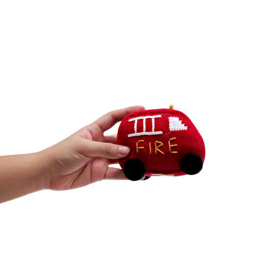 Organic Baby Toys - Newborn Rattles | Fire Truck by Estella