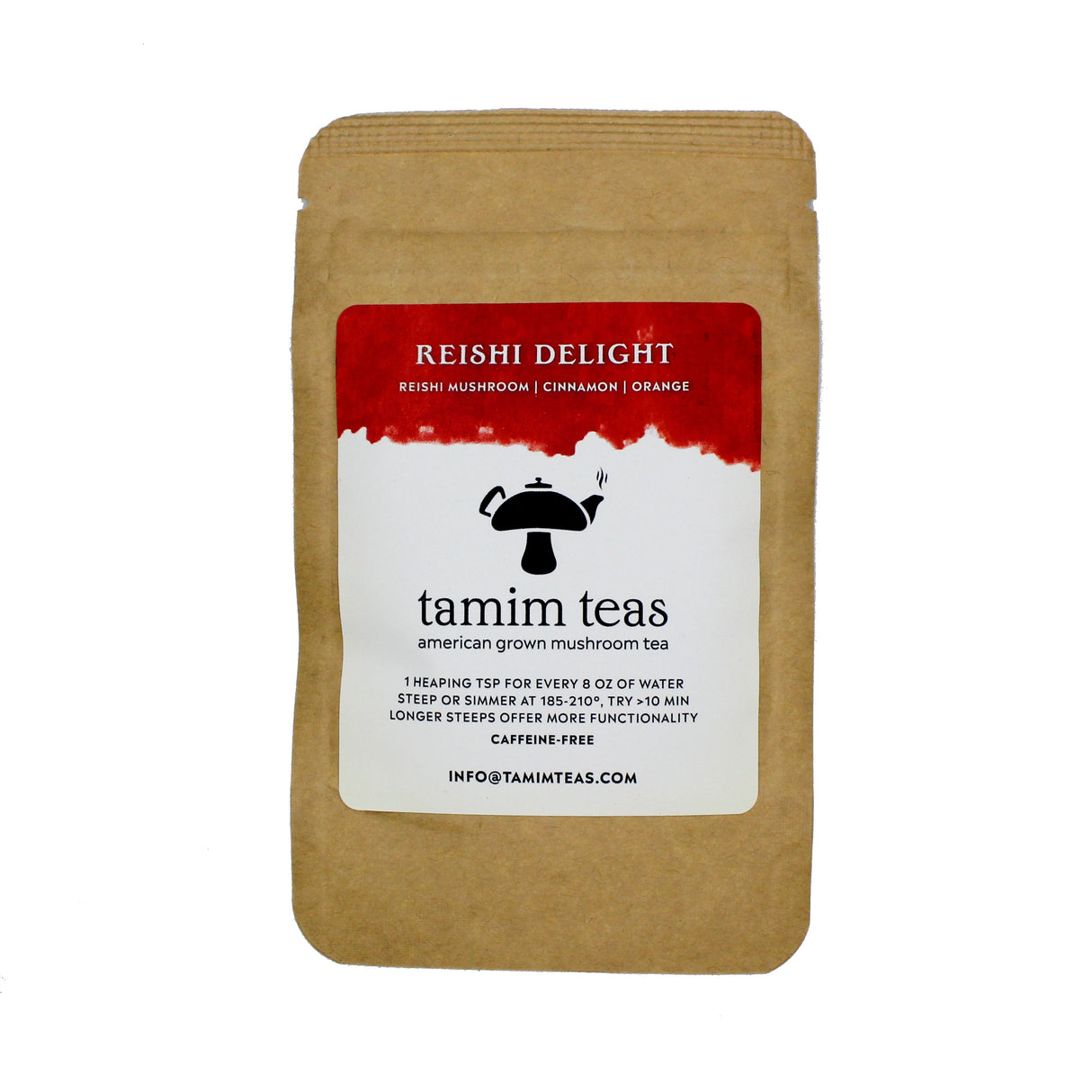 Delight | Reishi Mushroom Tea with Cinnamon and Honeybush by Tamim Teas