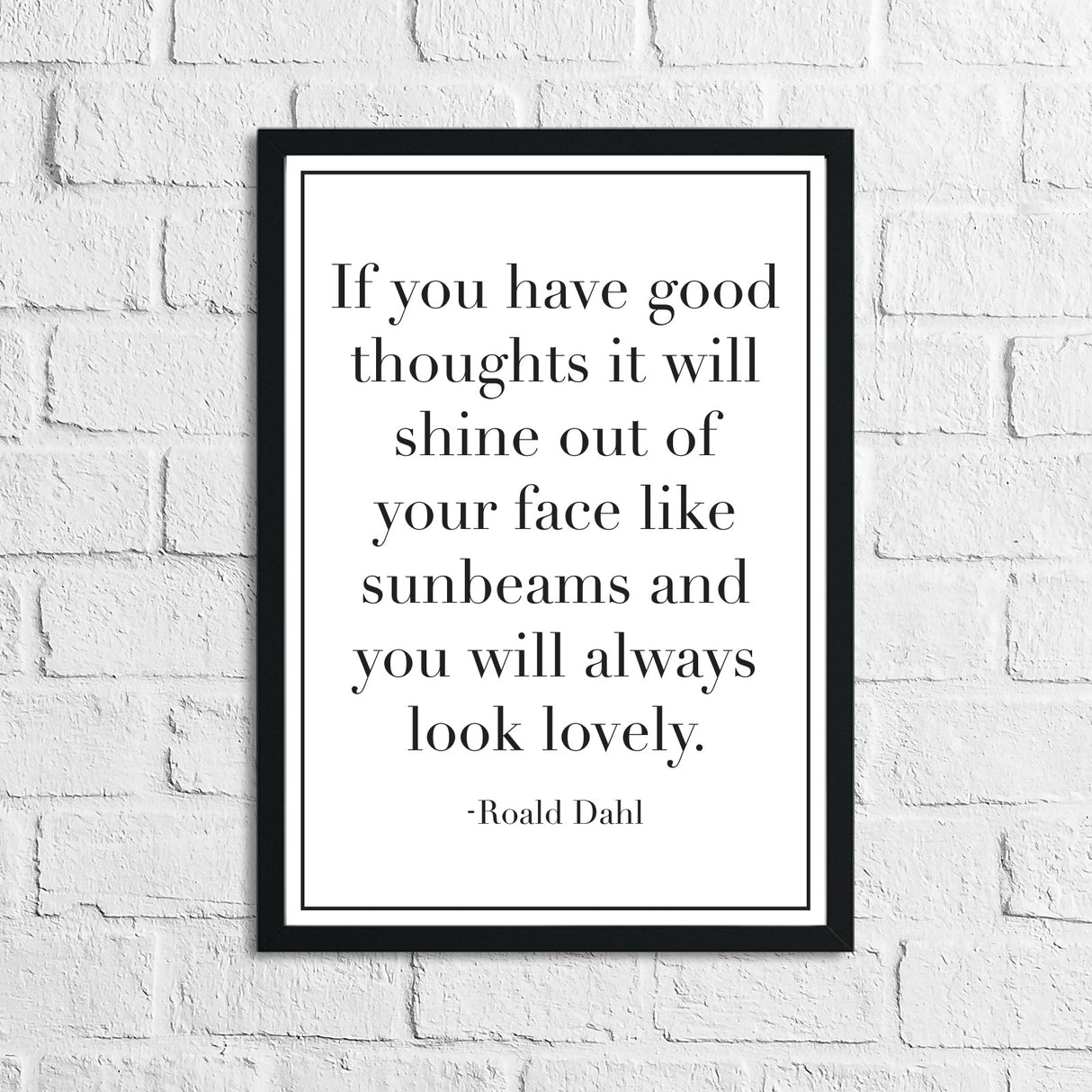 If You Have Good Thoughts It Will Shine Children's Room Quote Wall Decor Print by WinsterCreations™ Official Store