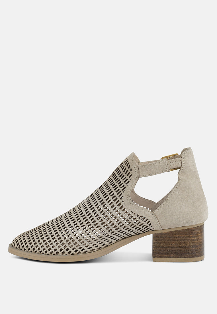 rosalyn block heeled cut-out sandal by London Rag