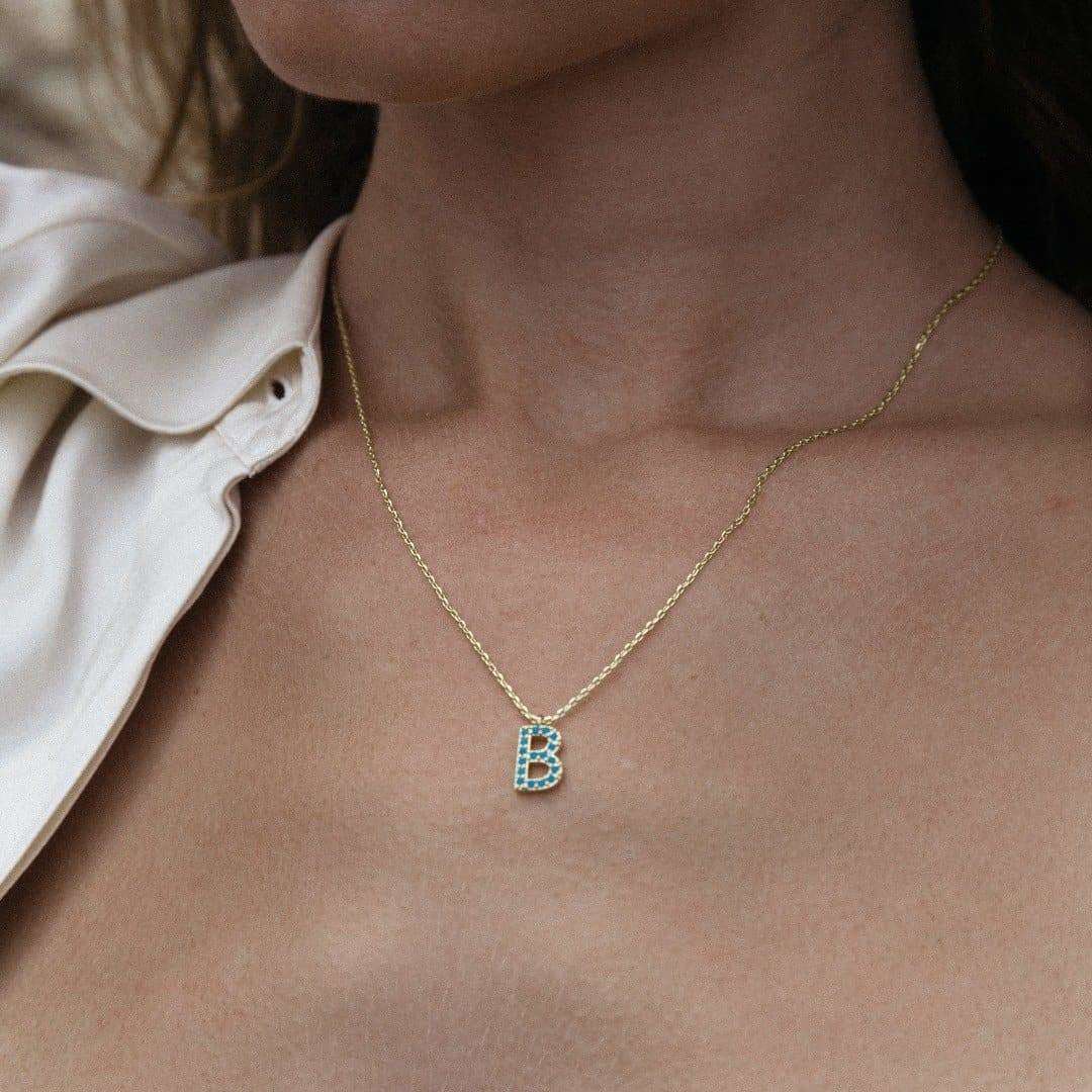 Roslyn Initial Necklace by Jonesy Wood