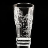 ZODIAC Pint Glasses by LumEngrave