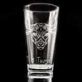 ZODIAC Pint Glasses by LumEngrave