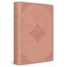 ESV Giant Print Value Personal Size Bible (Trutone, Blush Rose, Fleur-De-Lis Design)