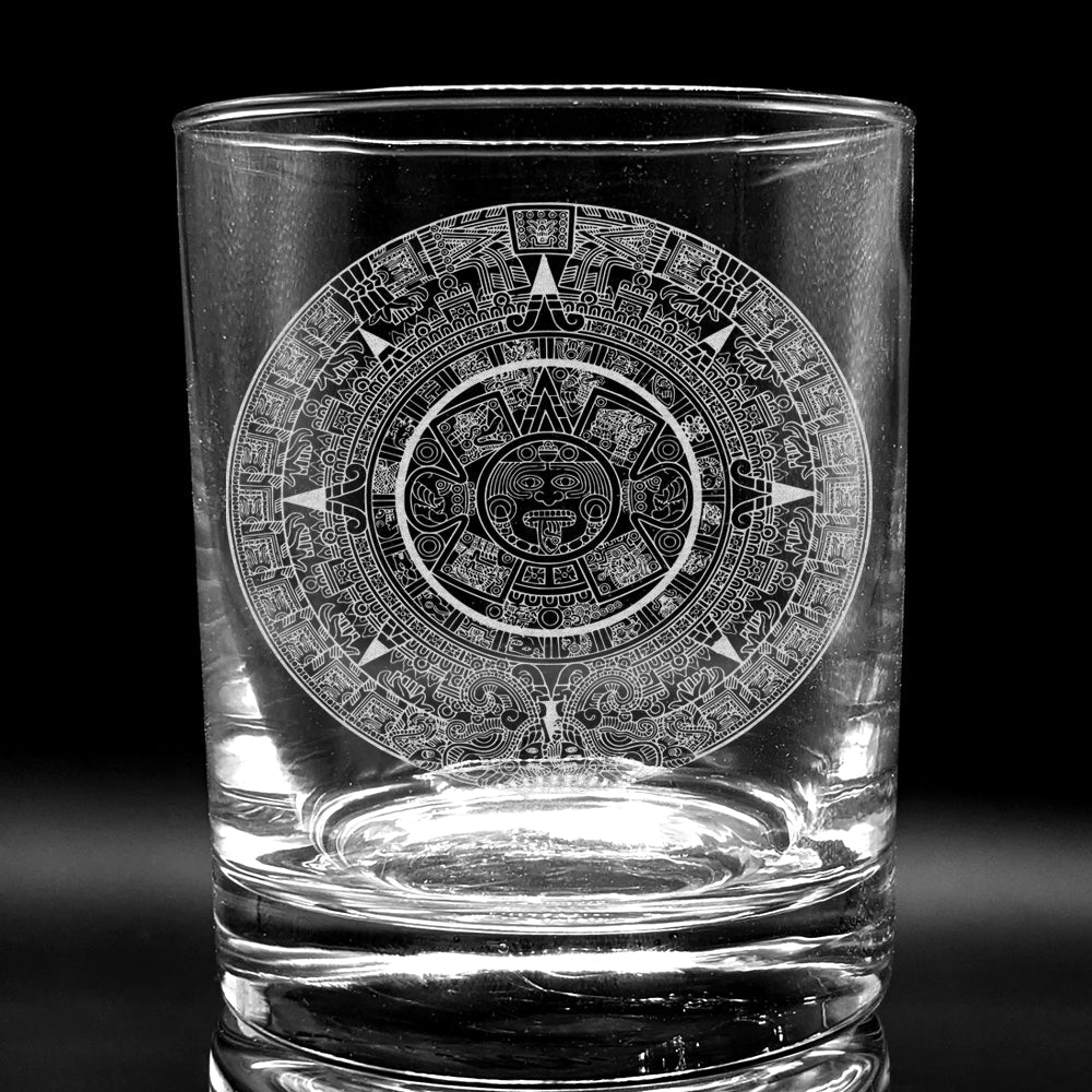 MESOAMERICAN Whiskey Glasses by LumEngrave