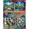New Creations Coloring Book Series: Alcohol Ink Medley: An adult grayscale coloring book (coloring book for grownups) featuring a collection of alcoho