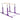 Kids Double Horizontal Bars Gymnastic Training Parallel Bars Adjustable-Purple