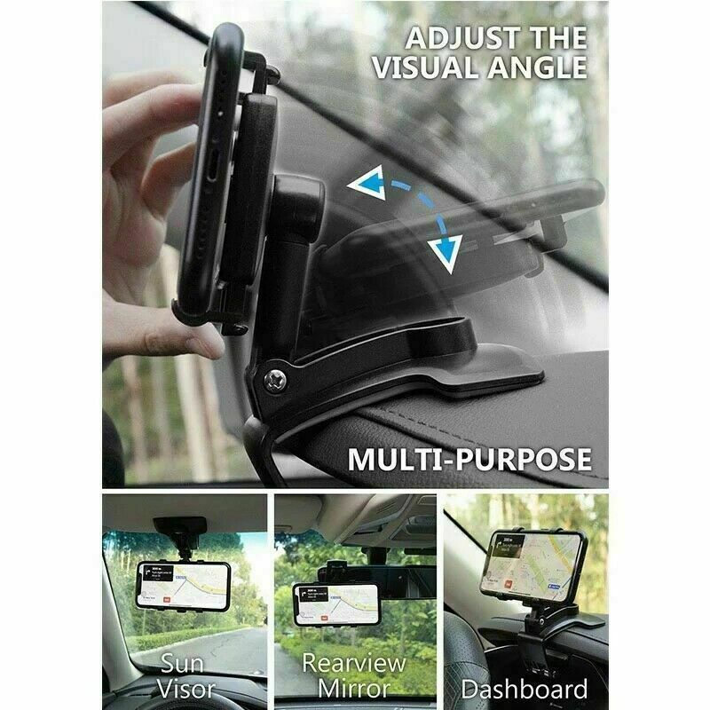 Spida Mount 360° Universal Cell Phone Car Dashboard Holder Stand Bracket Clip #ns23 _mkpt by Js House