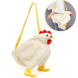 Cartoon Chicken White Shoulder Bag #ns23 _mkpt by Js House