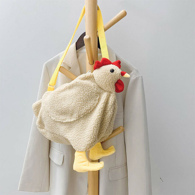 Cartoon Chicken White Shoulder Bag #ns23 _mkpt by Js House