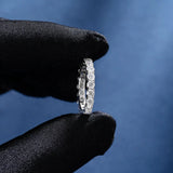 S925 Moissanite Diamond Eternity Ring - 5mm by Bling Proud | Urban Jewelry Online Store