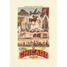 Vintage Lined Notebook Greetings from Chicago