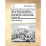 God admonishing his people of their duty, as parents and masters. A sermon, preached at New-London, December 20th, 1786. Occasioned by the execution o