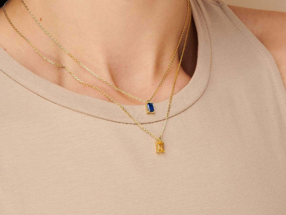 Citrine Necklace Charm by Little Sky Stone