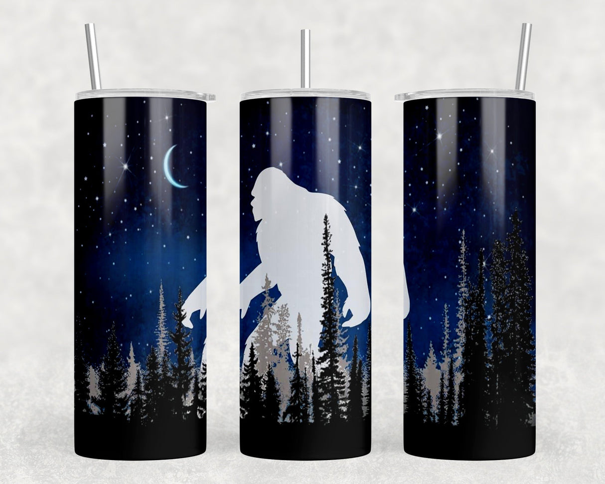 Sasquatch Big Foot|Skinny Tumbler|Optional Bluetooth Speaker| Speaker Color Varies by Rowdy Ridge Co