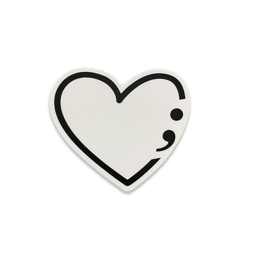 Semicolon Sticker by Kind Cotton