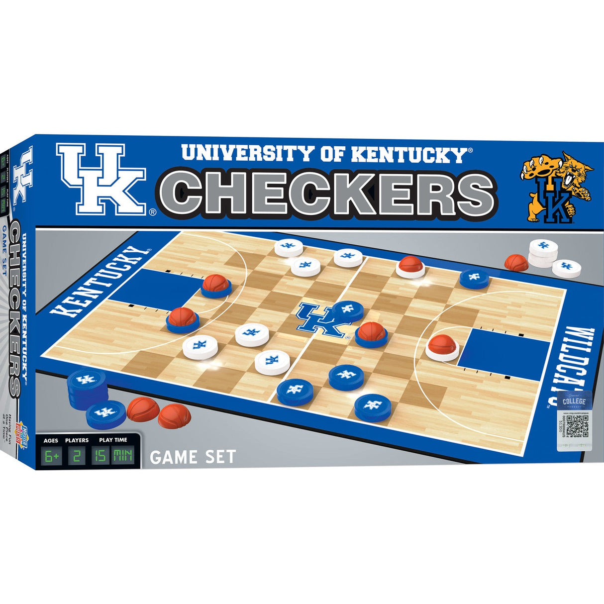 Kentucky Wildcats Checkers Board Game by MasterPieces Puzzle Company INC