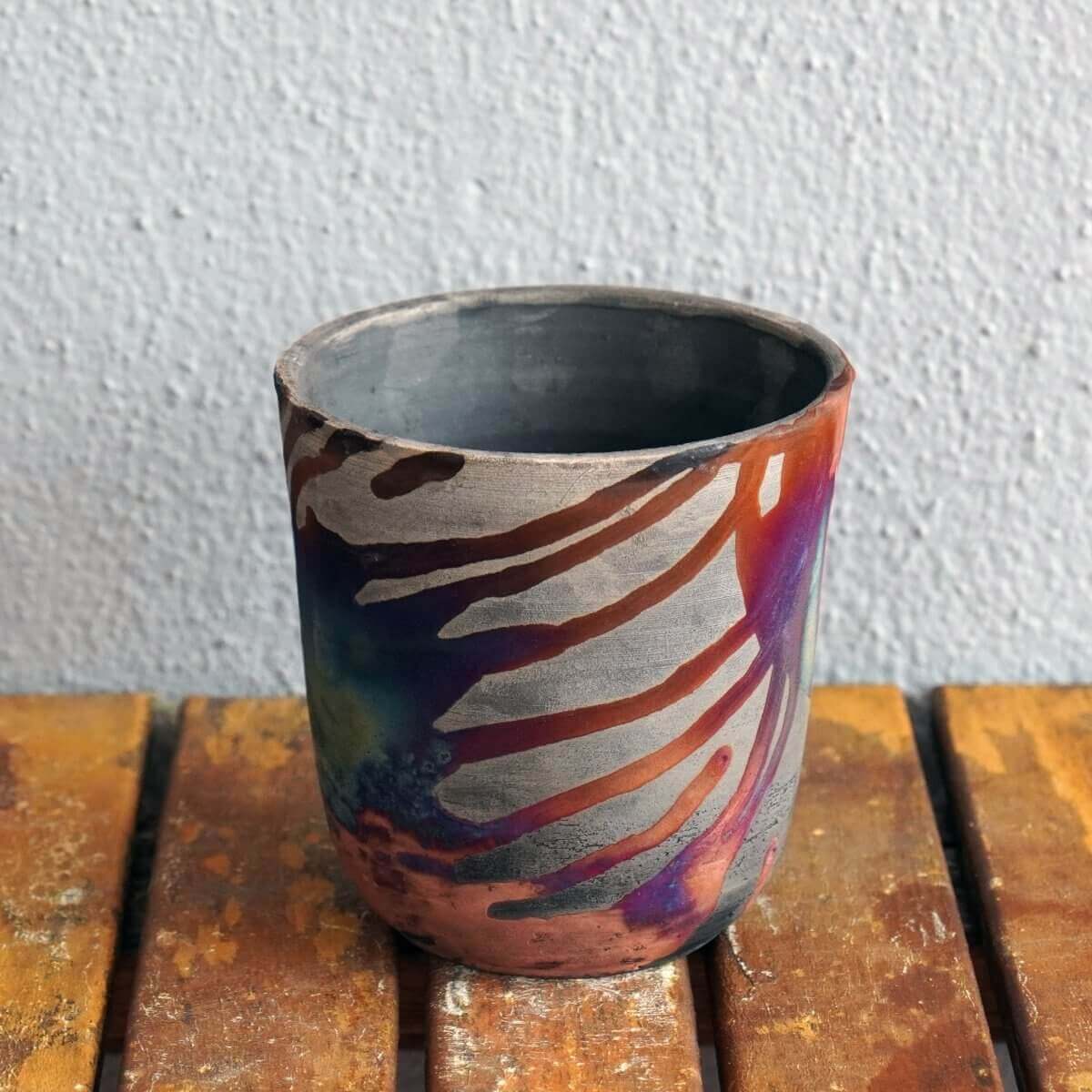 Shinsen Ceramic Raku Pottery Vase by RAAQUU