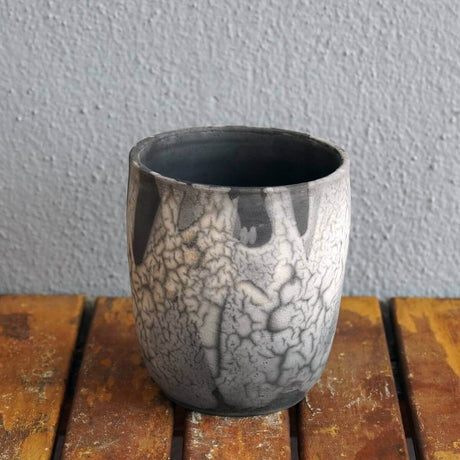 Shinsen Ceramic Raku Pottery Vase by RAAQUU