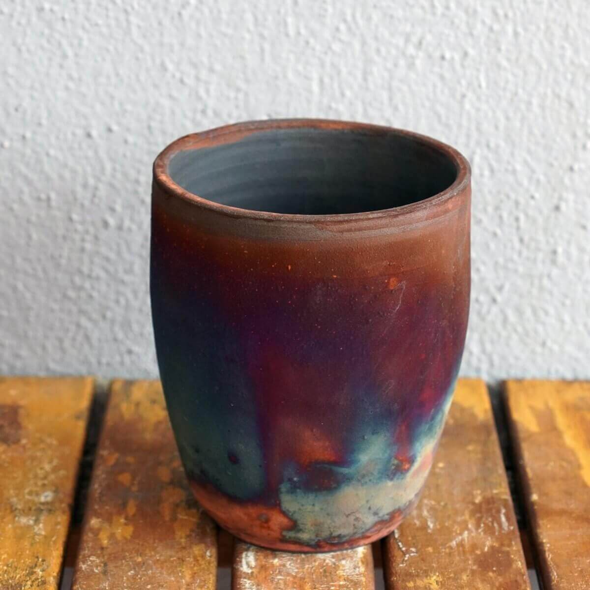 Shinsen Ceramic Raku Pottery Vase by RAAQUU