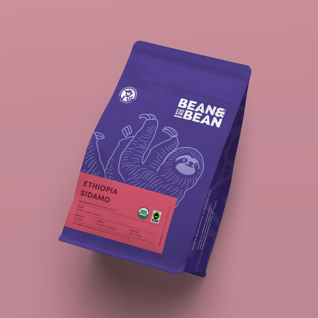 Ethiopia Sidamo, Organic & Fair Trade by Bean & Bean Coffee Roasters