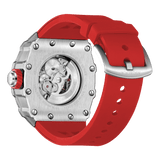 Silver/red Motorsport V2 automatic by ASOROCK WATCHES