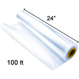 Clear Cellophane Wrap 24" 100 Ft Pack of 2 by Hammont