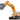 Heavy Haulage Flatbed Transporter Blue and Liebherr 974 Litronic Excavator Yellow 1/87 (HO) Diecast Models by Siku