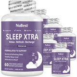 Sleep Xtra, Natural Non-Habit Forming Sleep Aid for Teens & Adults, 60 Vegan Capsules by NuBest Nutrition®