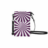 Crossbody Bag, Small Cell Phone Purse , Vibrant Style Print by inQue.Style