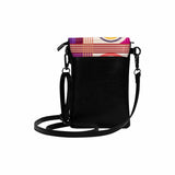 Crossbody Bag, Small Cell Phone Purse , Vibrant Style Print by inQue.Style