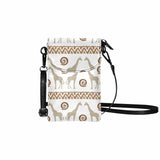 Crossbody Bag, Small Cell Phone Purse , Vibrant Style Print by inQue.Style