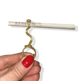 Snake in the Grass Joint Holder Ring by Her Highness