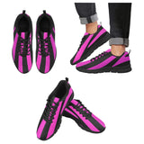 Sneakers for Women, Black and Purple Stripe - Running Shoes by inQue.Style