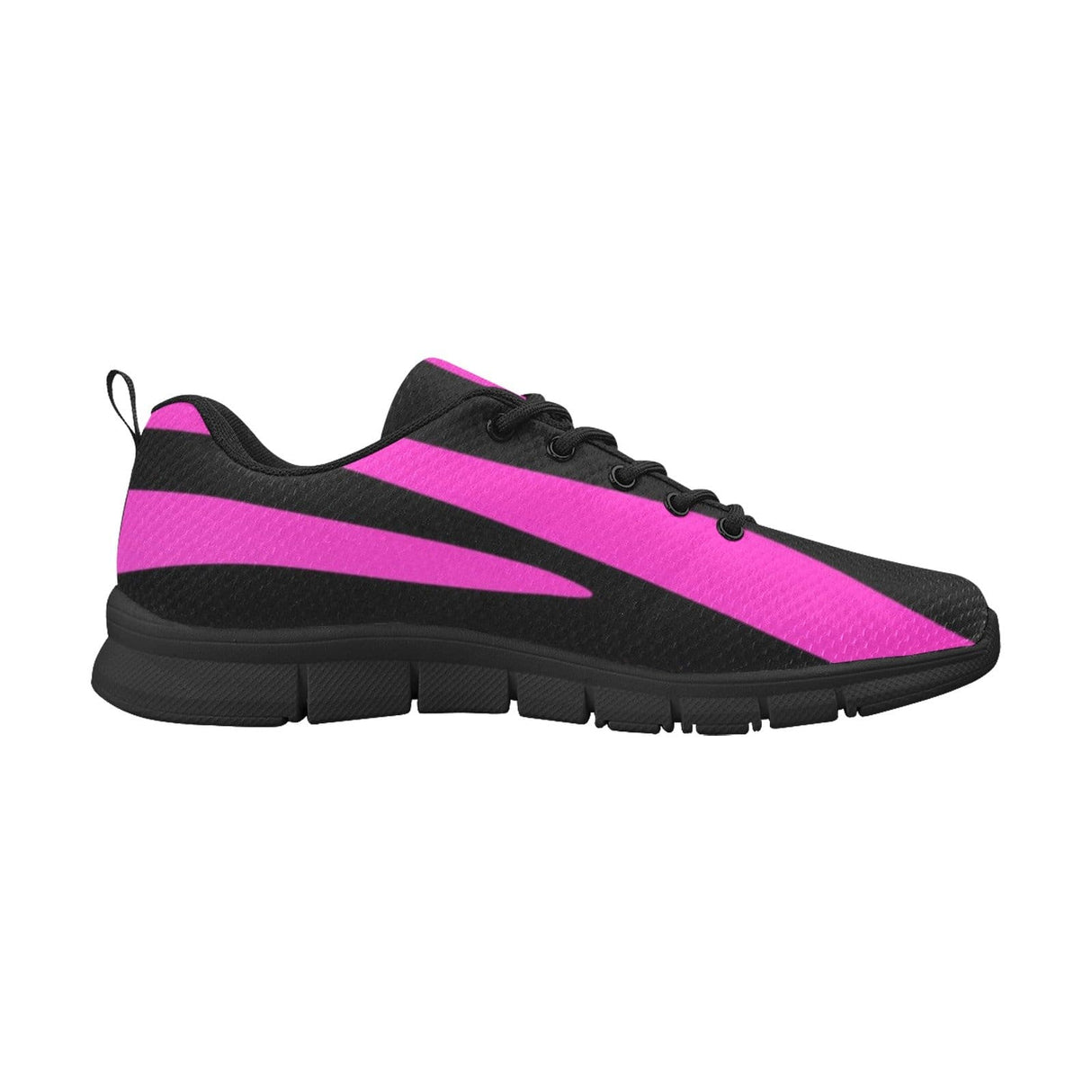 Sneakers for Women, Black and Purple Stripe - Running Shoes by inQue.Style