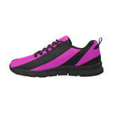 Sneakers for Women, Black and Purple Stripe - Running Shoes by inQue.Style