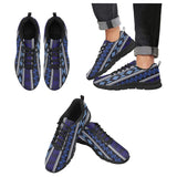 Sneakers for Women, Blue Aztec Print - Running Shoes by inQue.Style