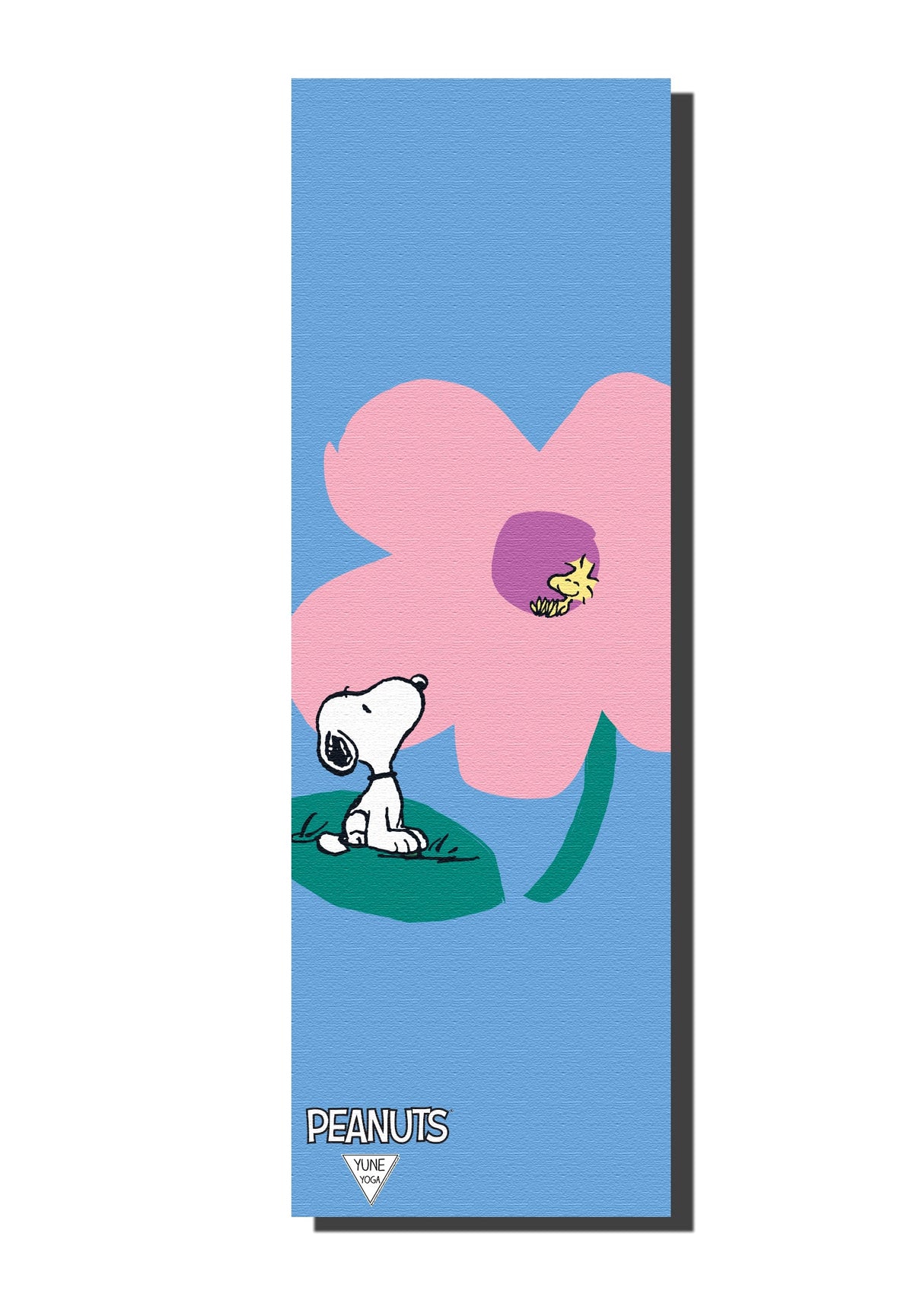 Ascend Yoga Mat Peanuts Snoopy Flower Blue Mat by Yune Yoga